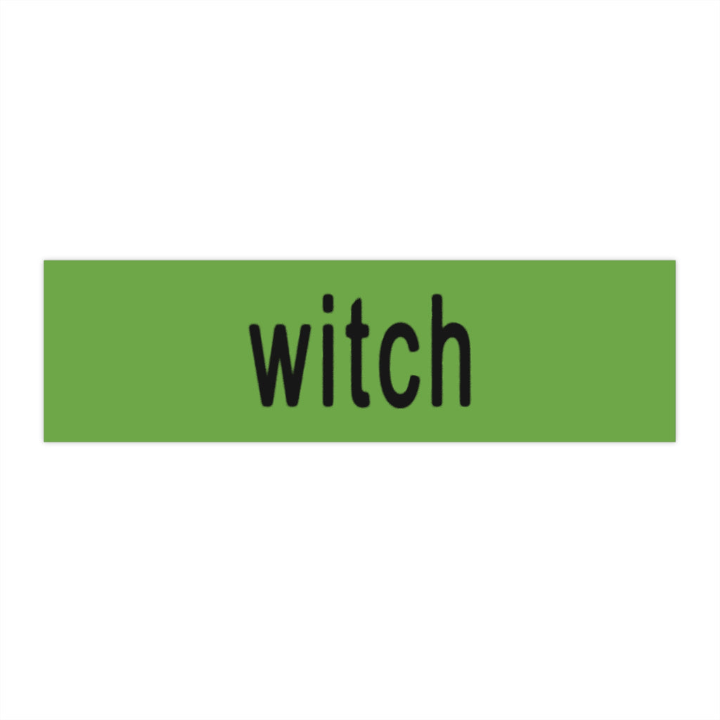 Witch Graphic Bumper Sticker