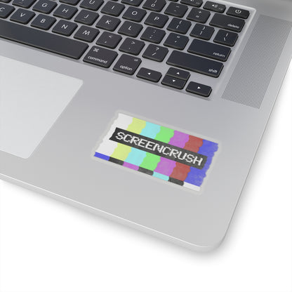 ScreenCrush Color Bars Kiss Cut Stickers