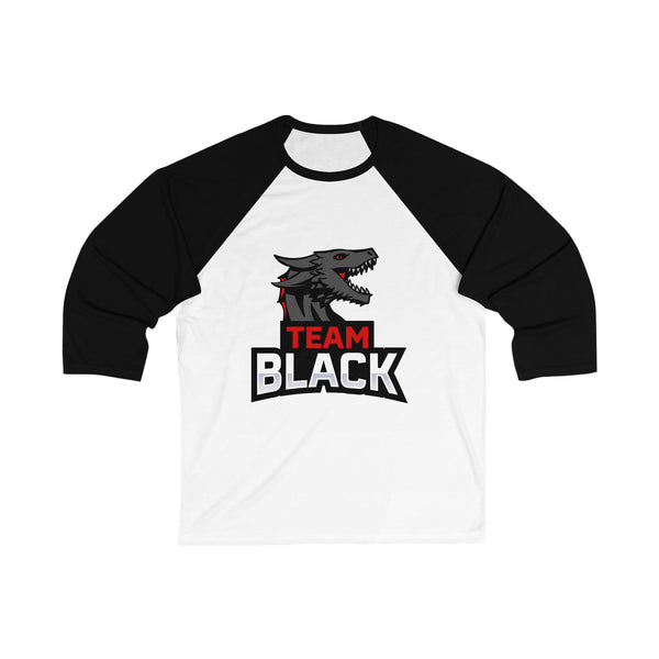 Team Black Long Sleeve Baseball Tee