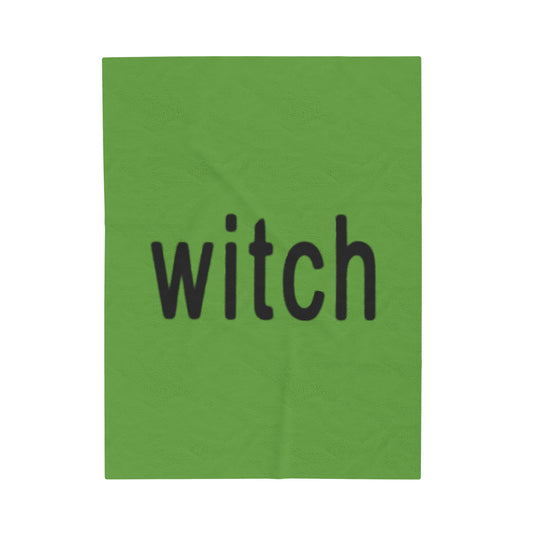 Witch Graphic Plush Blanket