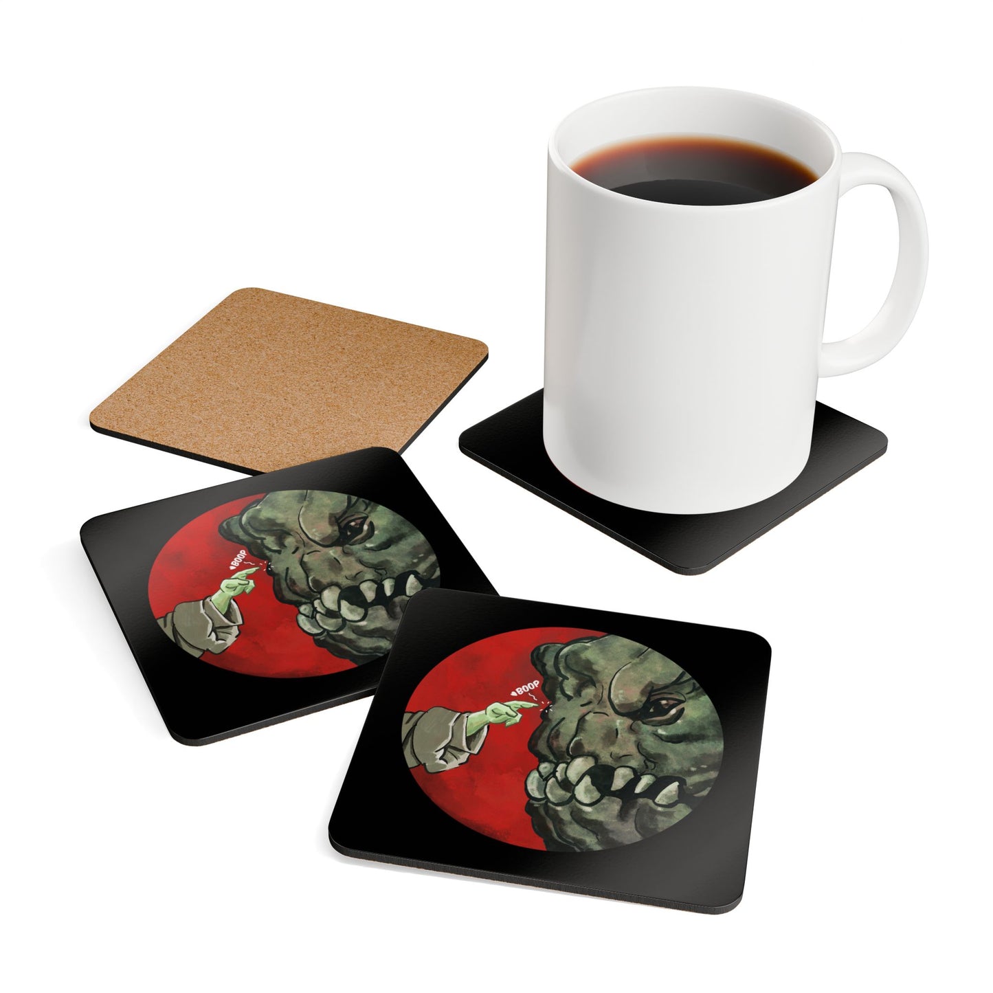 Space Beast Boop Coaster Set