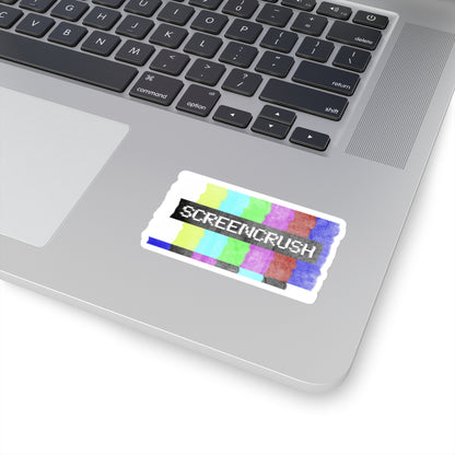 ScreenCrush Color Bars Kiss Cut Stickers