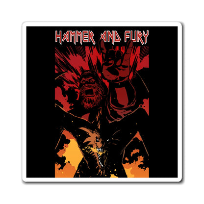 HAMMER AND FURY MAGNET