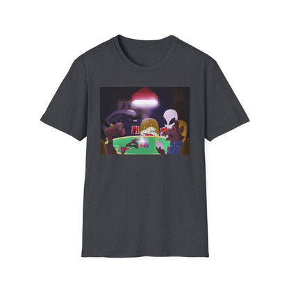 ALIENS PLAYING POKER T-SHIRT