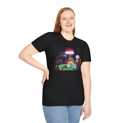 ALIENS PLAYING POKER T-SHIRT