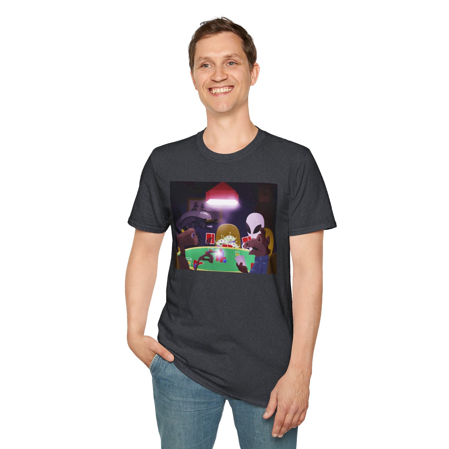 ALIENS PLAYING POKER T-SHIRT