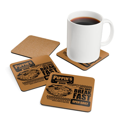 Full Breakfast Corkwood Coaster Set