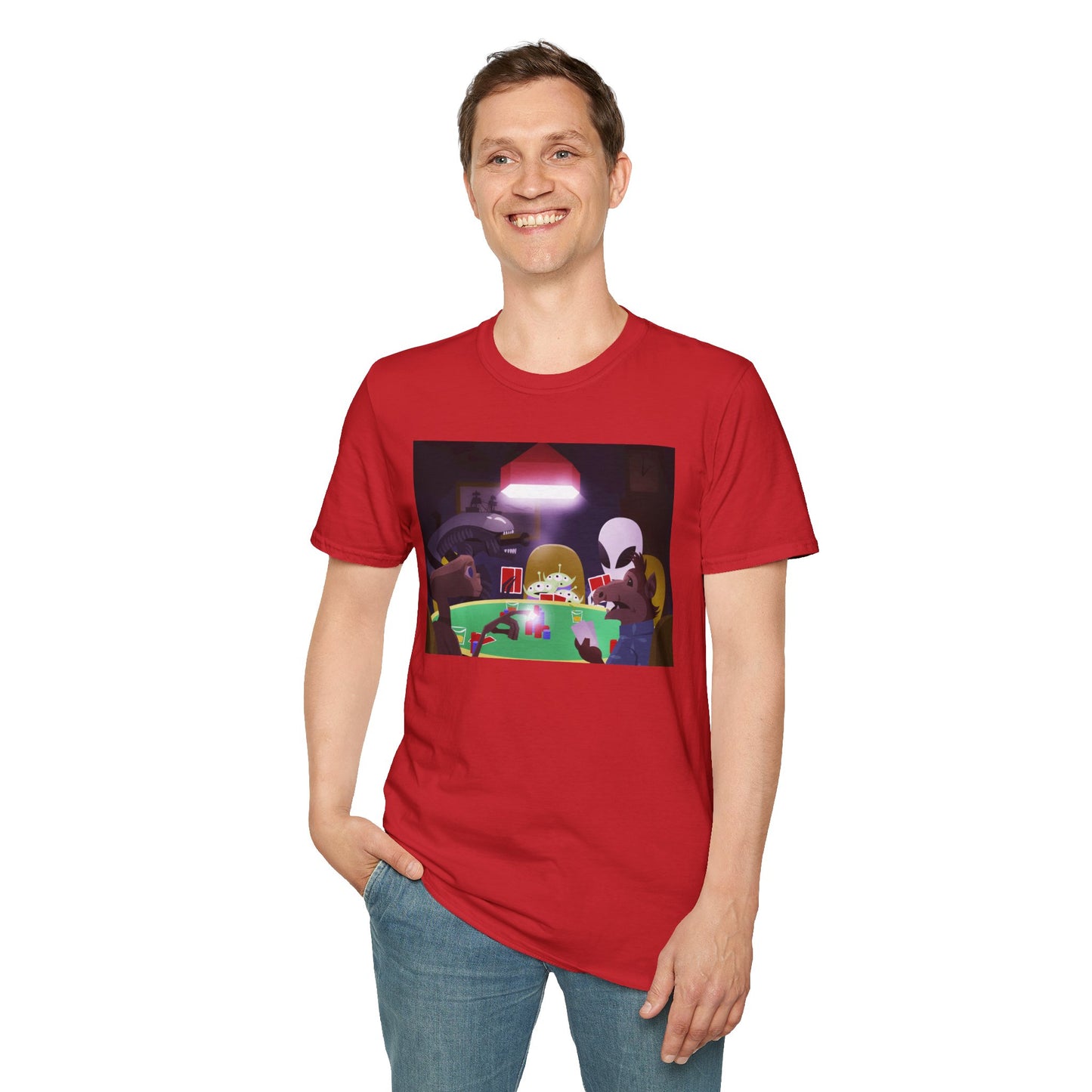 ALIENS PLAYING POKER T-SHIRT