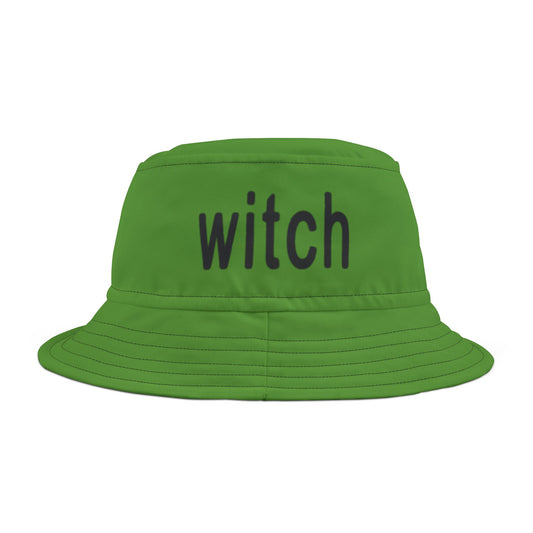 Witch Graphic Bucket Hat