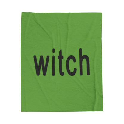 Witch Graphic Plush Blanket