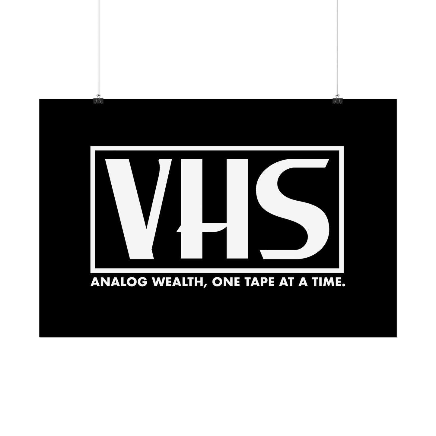 Analog Wealth VHS Art Print