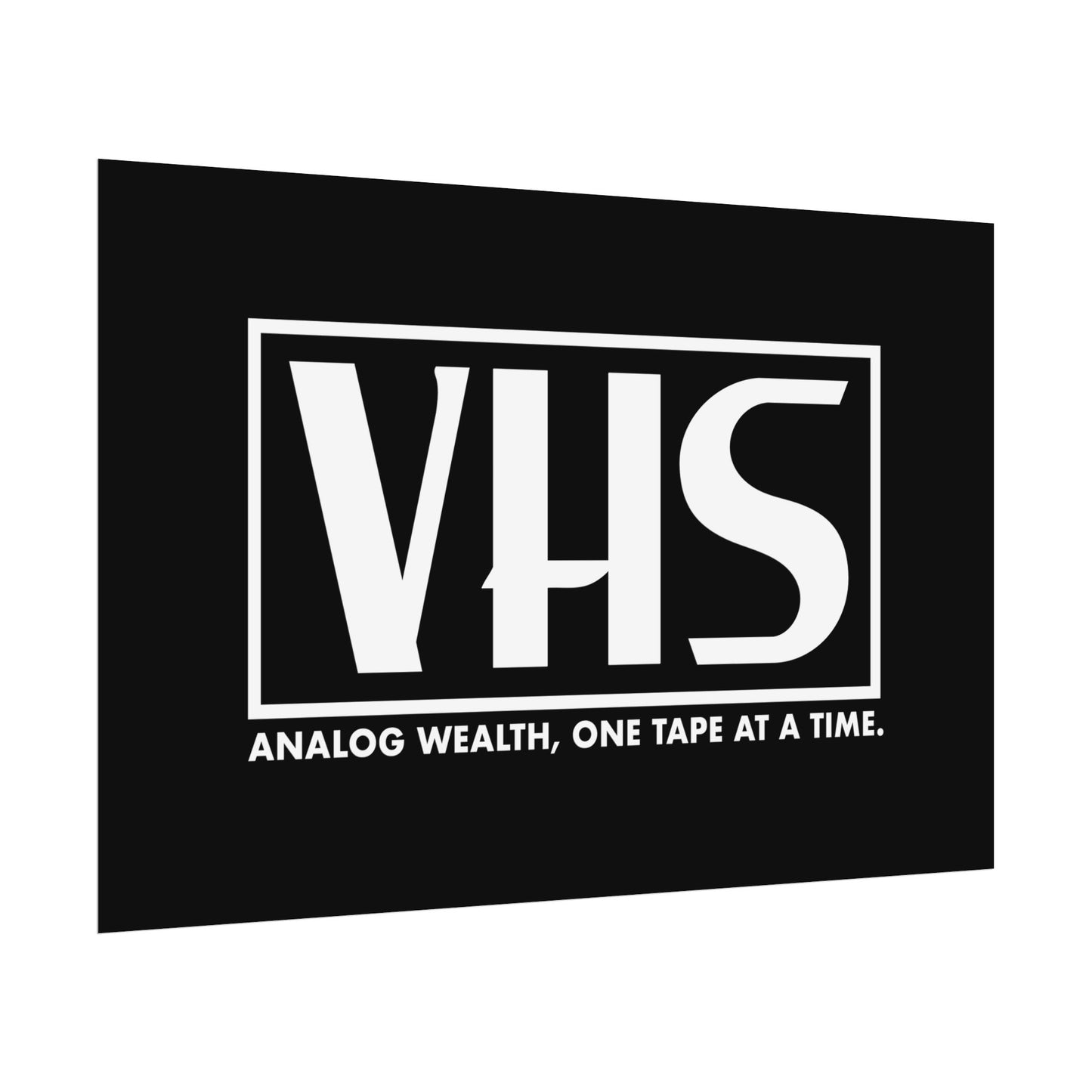 Analog Wealth VHS Art Print