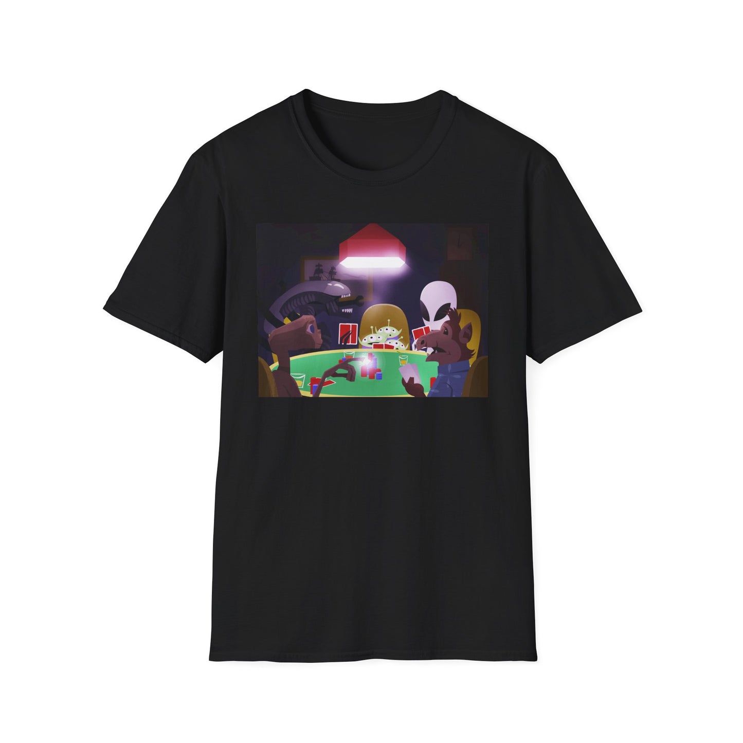 ALIENS PLAYING POKER T-SHIRT