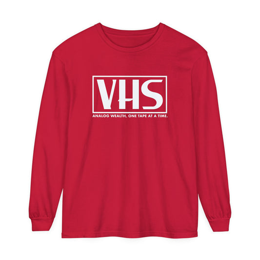 Analog Wealth VHS Long Sleeve T-Shirt