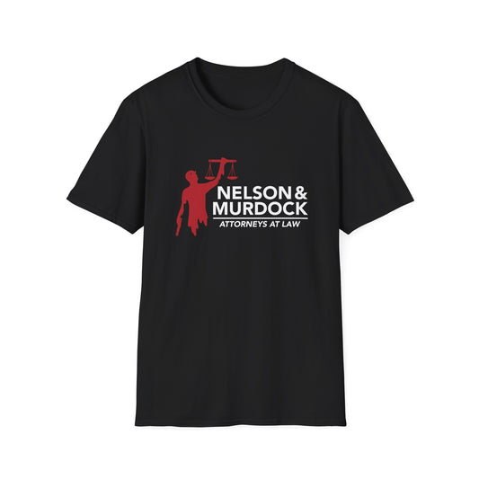 NELSON & MURDOCK - SCALES OF JUSTICE T-shirt