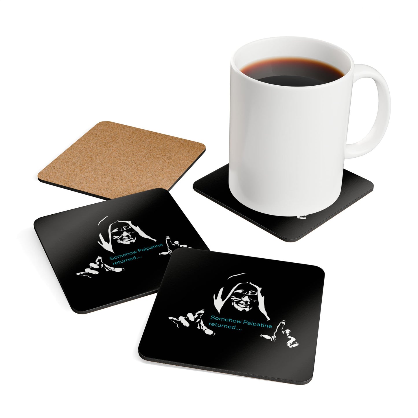 Return of the Senate Corkwood Coaster Set