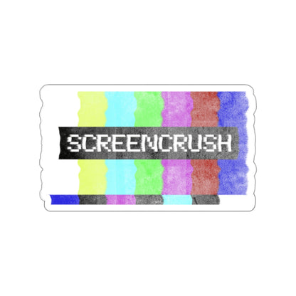 ScreenCrush Color Bars Kiss Cut Stickers