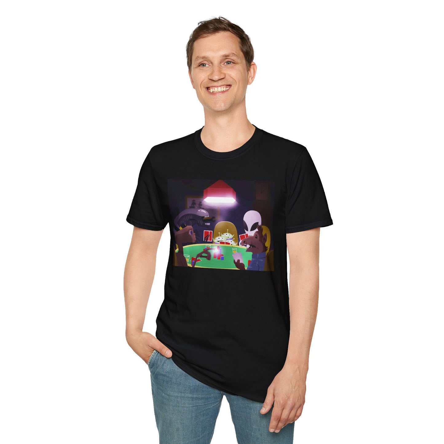 ALIENS PLAYING POKER T-SHIRT