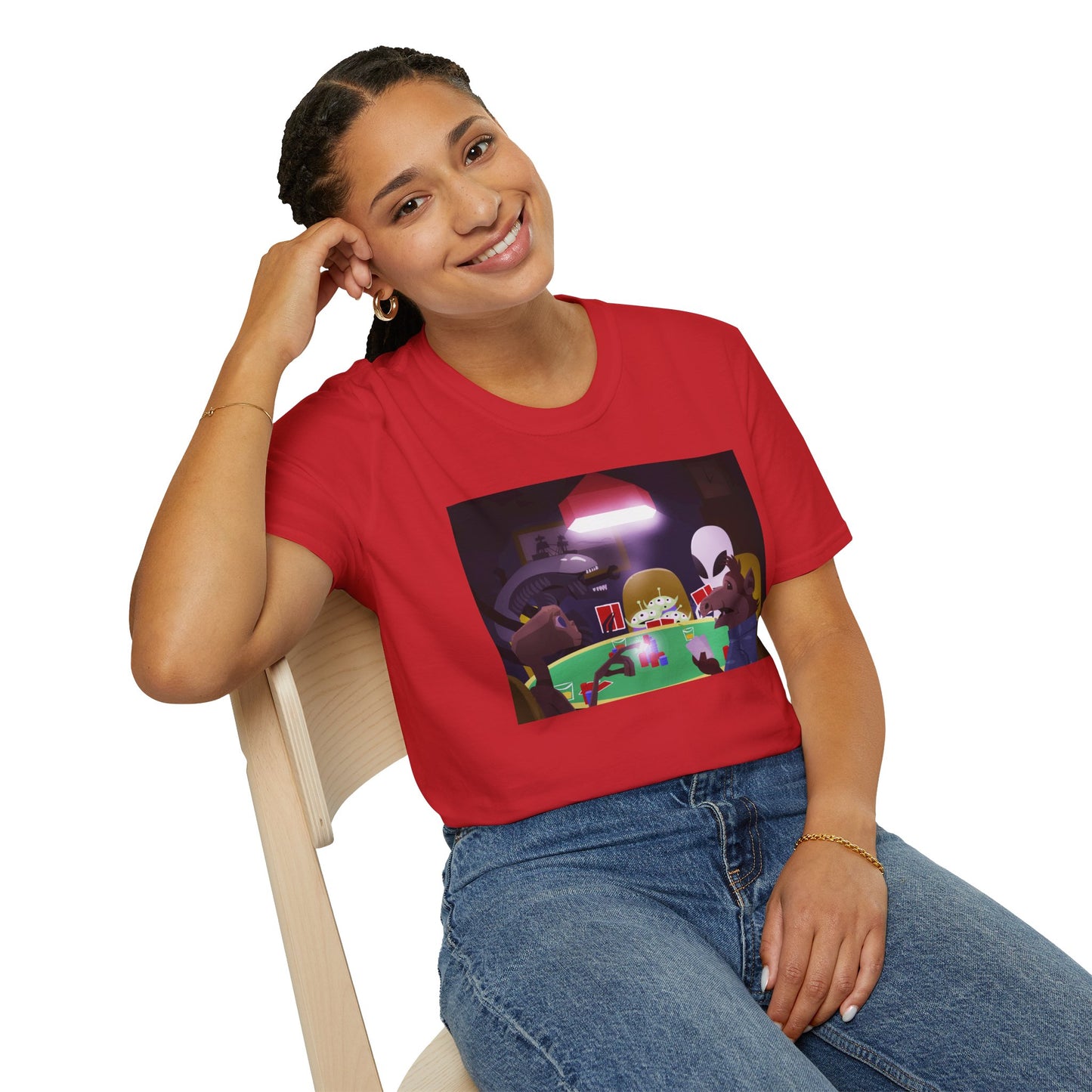 ALIENS PLAYING POKER T-SHIRT