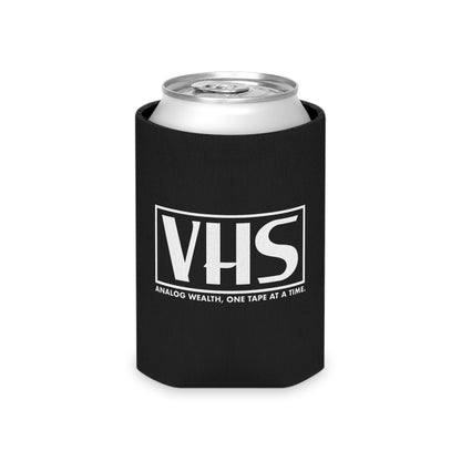 can in a can cooler featuring VHS analog wealth design
