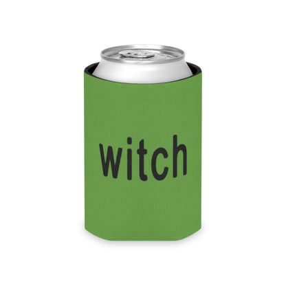 can in a can cooler with brat inspired witch logo